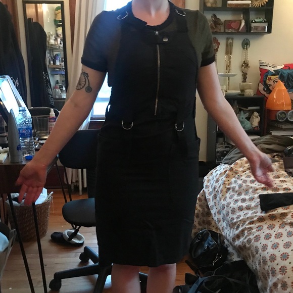 📦 MOVING SALE! 📦 Topshop Moto Overall Dress - Picture 5 of 5